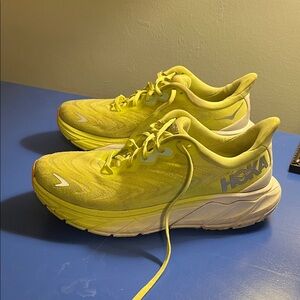 Hoka Women's Vibrant Yellow Athletic Shoes Size 10.5